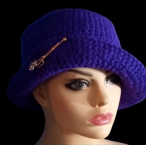 Ladies crochet designer hat